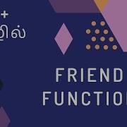 C Programming 39 Friend Functions Tamil