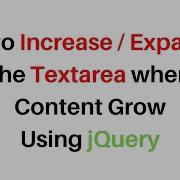 Auto Increase Expand Textarea Height Html Jquery 3 3 1