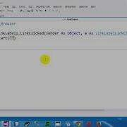 How To Open Web Browser Through LinkLabel Control In VB NET 2012