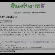 Java Practice It Exercise 10 17 Interleave ArrayList Collections Array List