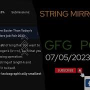 String Mirror EASY Gfg CodeThurst Leetcode