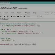 Tutorial Python Untuk Data Analysis Dan Data Science Part 12 Pengulangan While Dan For Loop