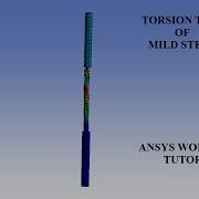 Torsion Test Explicit Dynamics Steel Cylindrical Rod Breaking Of Specimen Stress Strain