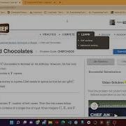 Codechef Solution Chef And Chocolates Problem Code CHEFCHOCO