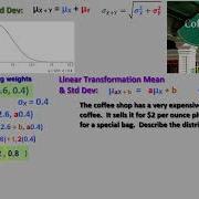 Linear Transformations Of Random Variables