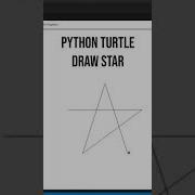 Draw Star Using Turtle In Python Shorts Subscribe For Daily Updates