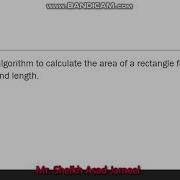 Algorithm Area Of Rectangle