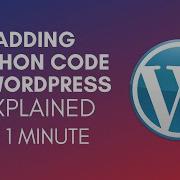 How To Add Python Code In WordPress 2024