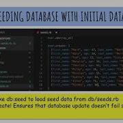 Lesson 7 Seeding Database