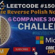 Evaluate Reverse Polish Notation ReviseWithArsh 6Companies30Days Challenge 2023 ArshGoyal