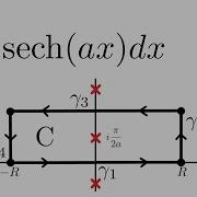 Complex Analysis Integral Of Sech Ax Using Contour Integration