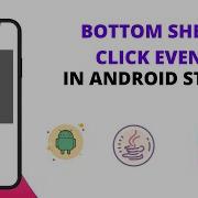 Bottom Sheet With Click Event Android Studio