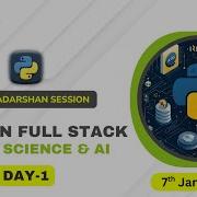 Python Full Stack Data Science Day 1 Orientation January 7 2026 Batch FirstBit Solutions