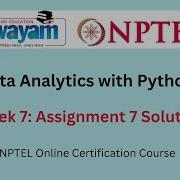 Data Analytics With Python Week 7 Assignment 7 2023