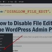 How To Disable File Editing In The WordPress Admin Panel