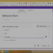 Using Google Forms For Behavior Charts