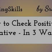 How To Check Positive Or Negative In Java Coding Skills