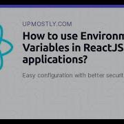 How To Use Environment Variables In Reactjs Applications