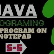Write And Run Java Program On Notepad Java Program Tutorial On Notepad Set Path For Program