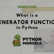 Generator Functions In Python
