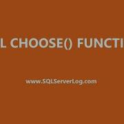 SQL CHOOSE Function