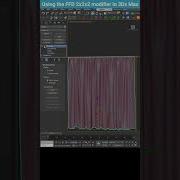 Quick Curtain Folding With FFD Modifier In 3ds Max Shorts 3dsmax Ffd