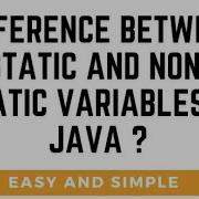 Java Tutorial 2 What Is Static And Non Static In Java