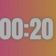 20 Seconds Countdown Timer In Pink Yellow Background