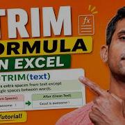 TRIM Formula In Excel