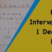 How To Write An Error Interval For A Number Rounded To 1 Decimal Place