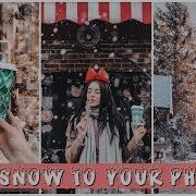 How To Add FAKE SNOW To Your Photos Android IOS
