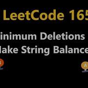 Minimum Deletions To Make String Balanced Leetcode 1653 Python