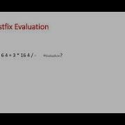 Postfix Evaluation In Python Using Stack