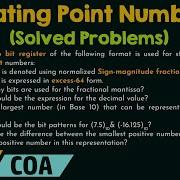 Floating Point Numbers Solved Problems