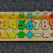 Find The Missing Numbers And Shapes With A Montessori Activity Puzzle Preschool Toddler Learning