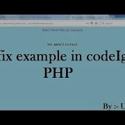 Url Suffix Example In CodeIgniter BY Unknown Tech