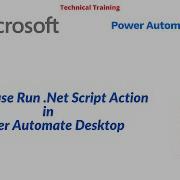 How To Use Net Script Action In Power Automate Desktop