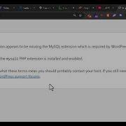 Fix Your PHP Installation Appears To Be Missing The MySQL Extension Error In WordPress