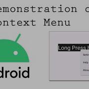 Android ContextMenu Tutorial Add Long Press Menu In Android Studio