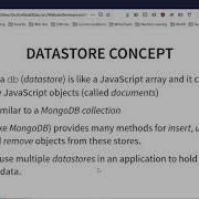 Data Persistence Via NoSQL Databases