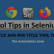 Tool Tip Verification Actions In Selenium Selenium 4