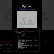 Sierpinski Triangle Fractal The Power Of Recursion Python Turtle