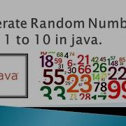 How To Generate Random Number Between 1 To 10 In Java
