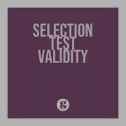 Selection Test Validity