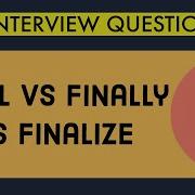 Final Vs Finally Vs Finalize In Java Java Interview Questions