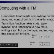 Turing Machines 1 Concept
