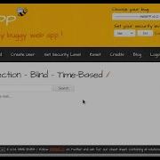 SQL Injection Blind Time Based