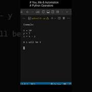 Python Arithmetic Operators Part 1 Pythonoperators Learningpython Python