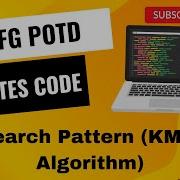 Search Pattern KMP Algorithm GFG POTD 5 Minutes Code GeeksForGeeks DSA