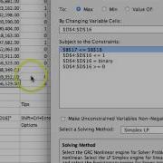 Excel Solver Investment Portfolio